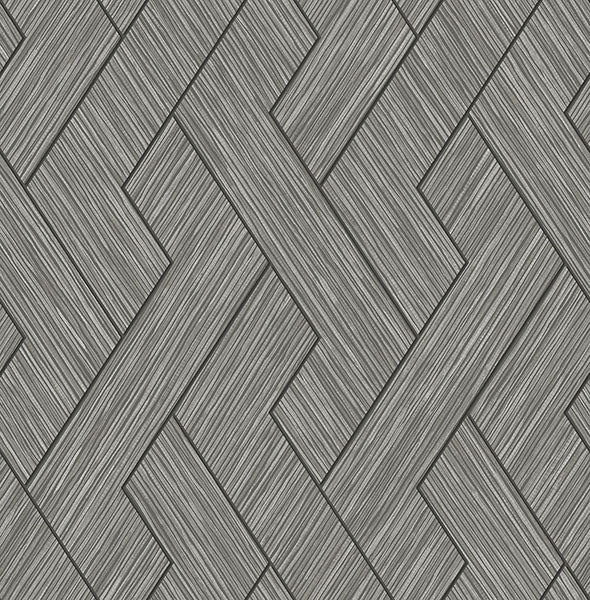 Purchase 4125-26729 Advantage Wallpaper, Ember Grey Geometric Basketweave - Fusion