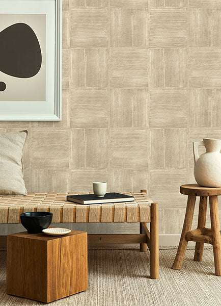 Purchase 4125-26735 Advantage Wallpaper, Jasper Neutral Block Texture - Fusion1