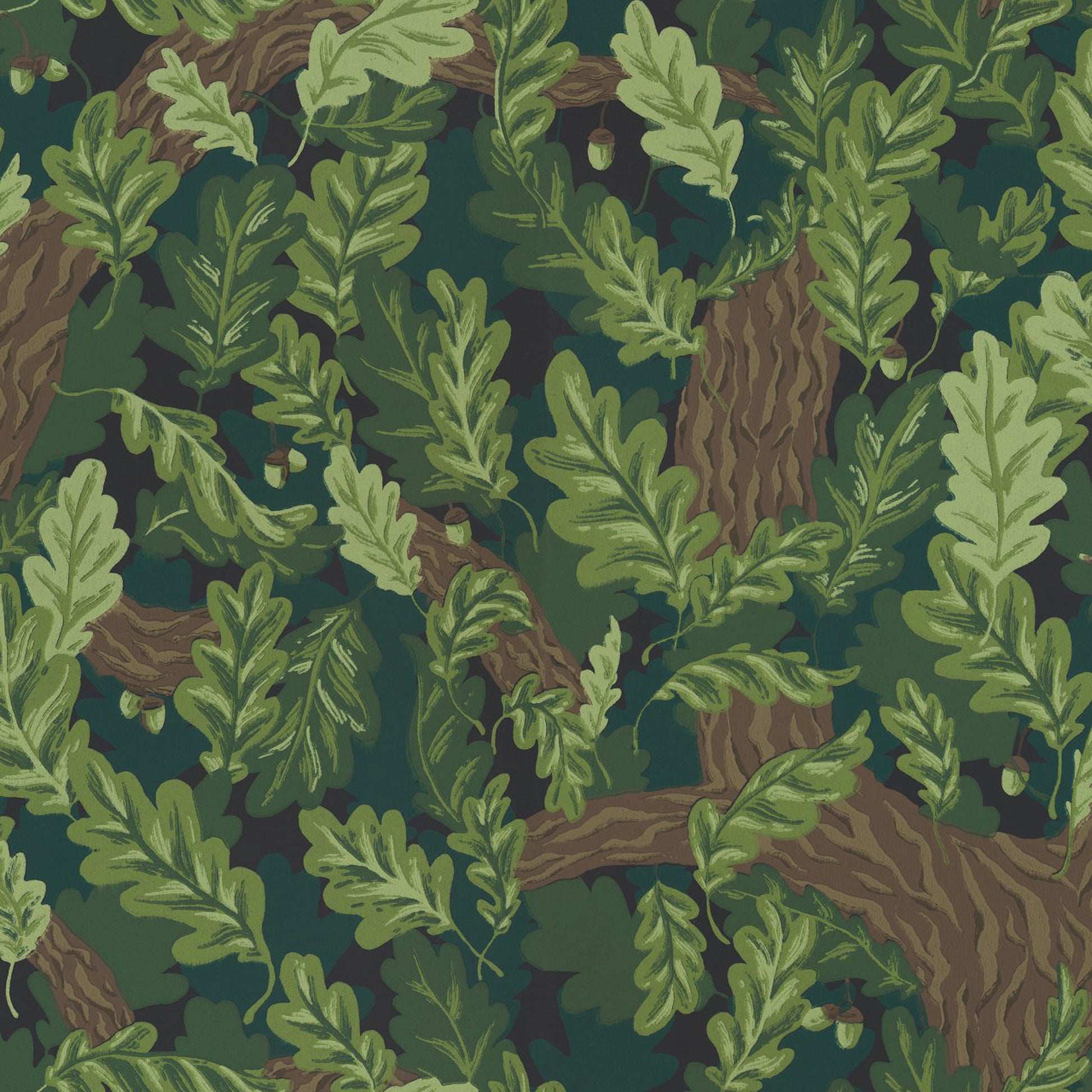 433-88 Ek dark green, Arboretum by Sandberg Wallpaper