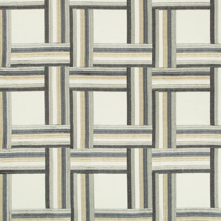 Acquire 4449.511.0 Front Row Steel Blue Contemporary Slate Kravet Couture Fabric