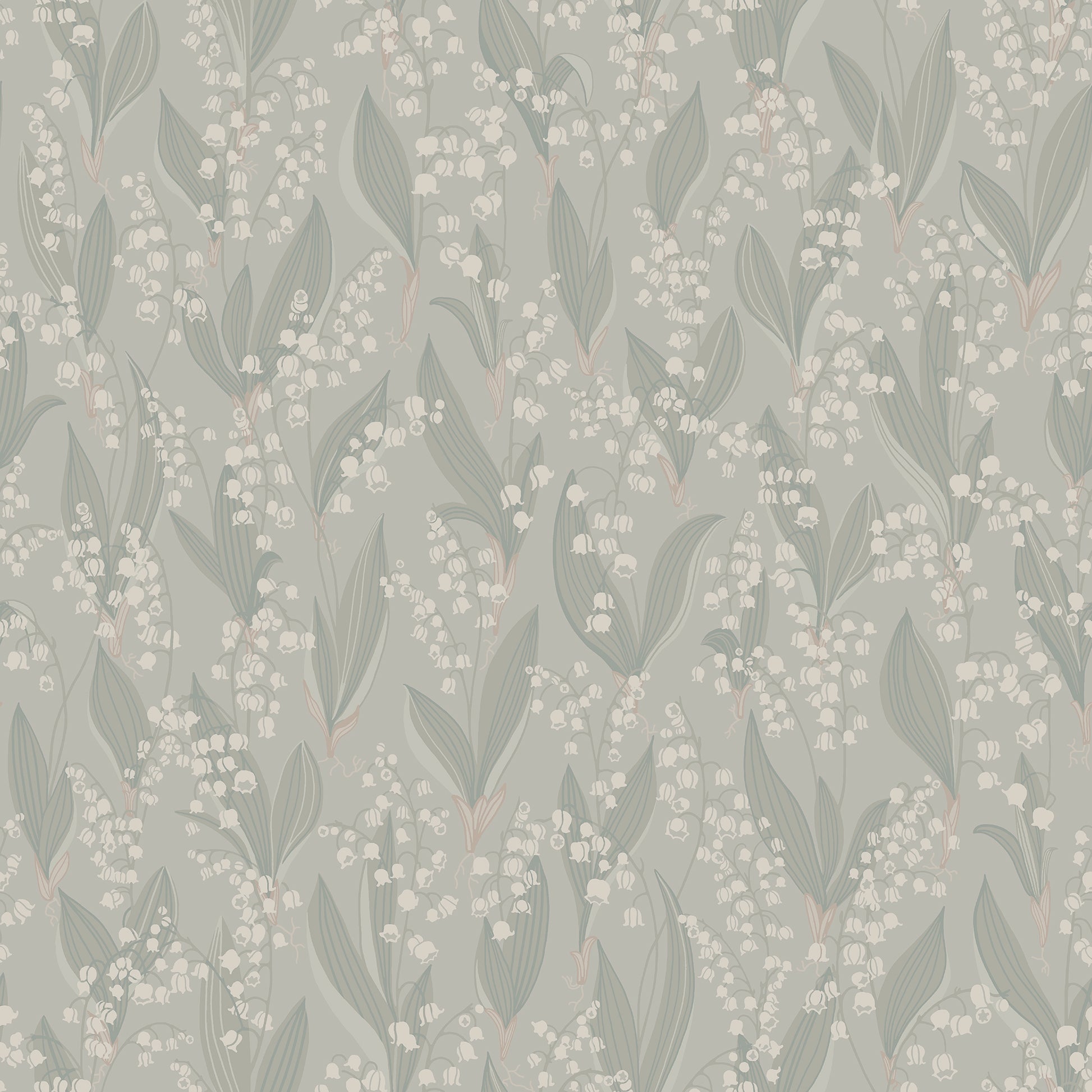 479-38 Liljekonvalj sage green, Kolonin by Sandberg Wallpaper