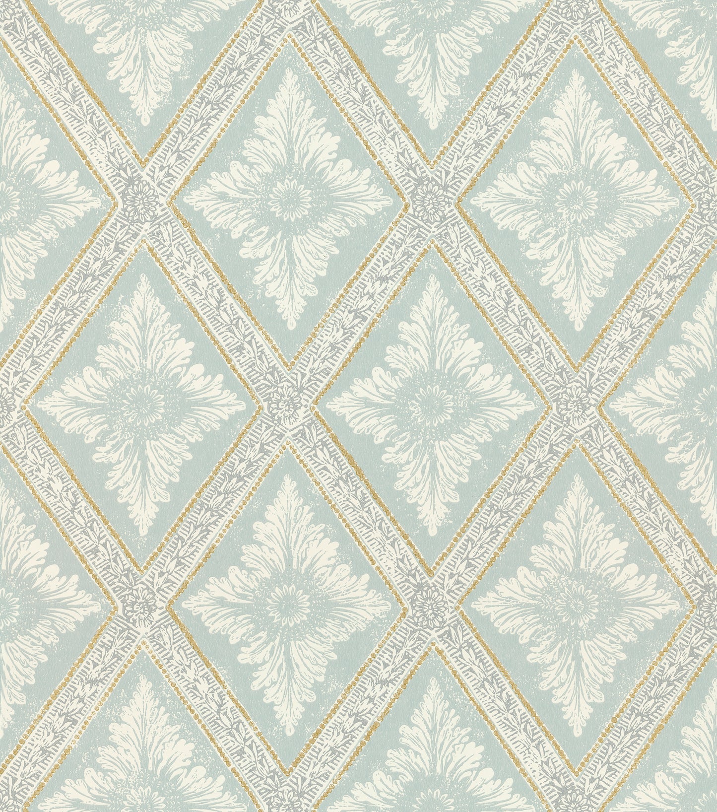 493-27 Ludvig turquoise, Arv by Sandberg Wallpaper