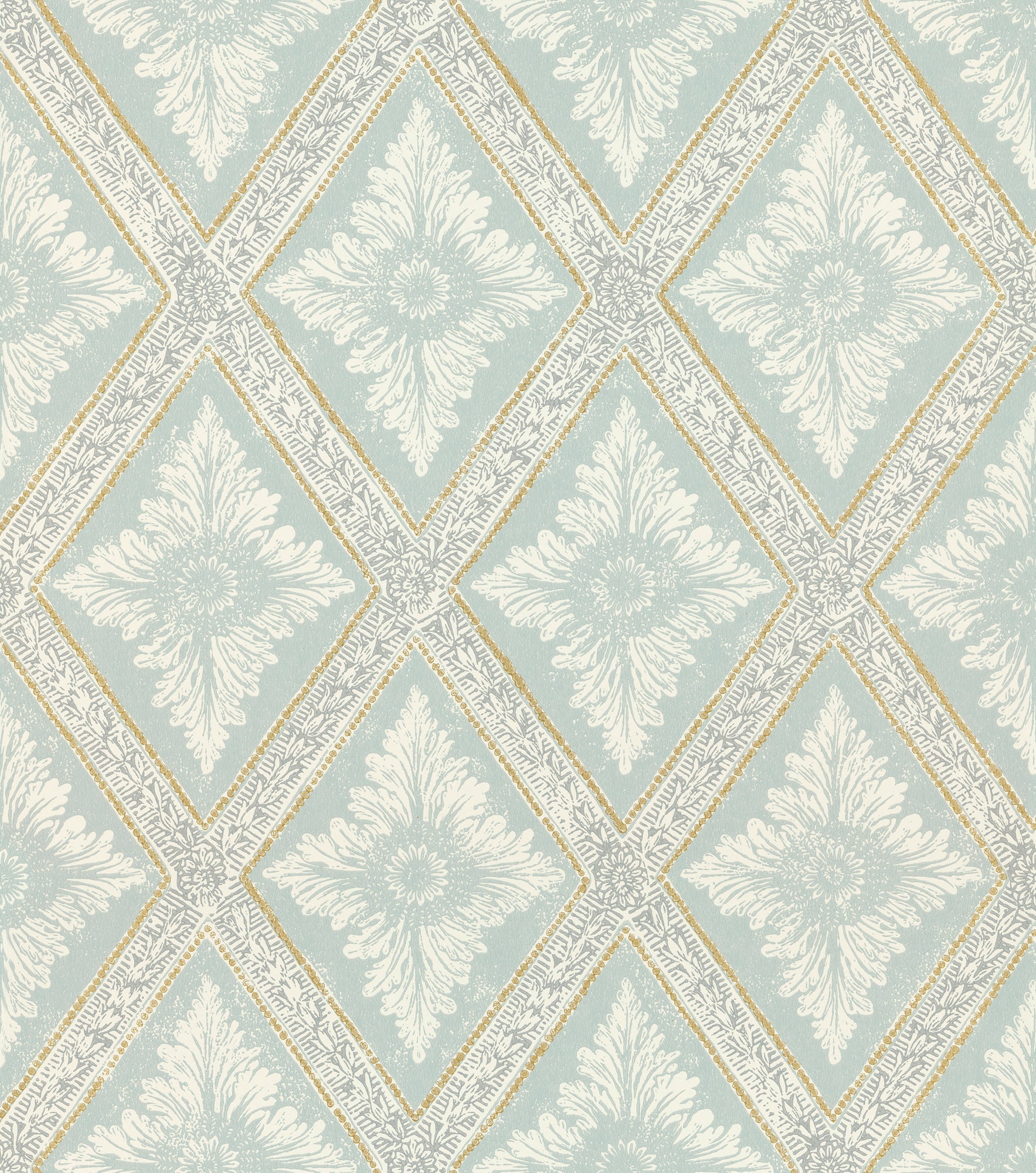 493-27 Ludvig turquoise, Arv by Sandberg Wallpaper