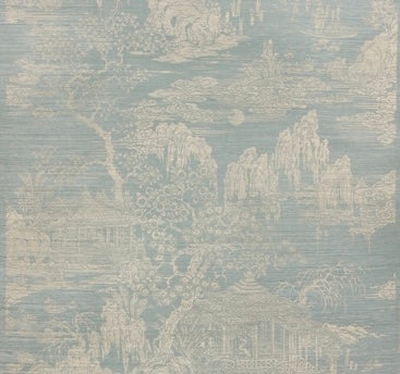 Select BR-69489.200.0 Loyang On Sisal Cotton Blue by Brunschwig Fils Wallpaper