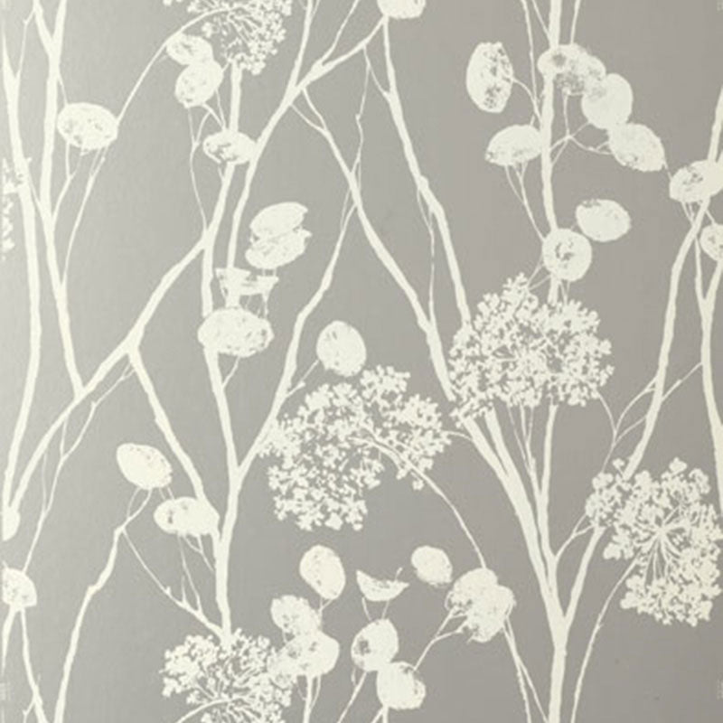 Find 5003330 Moonpennies Silver by Schumacher Wallpaper