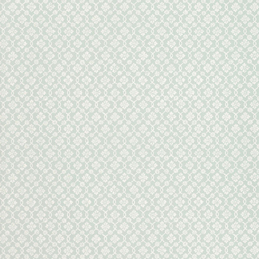 Buy 5004142 Harbury Trellis Aqua by Schumacher Wallpaper