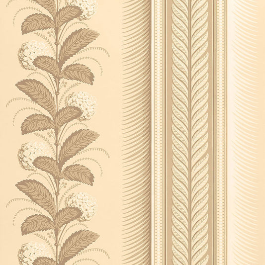 Select 5004453 Hydrangea Drape Fawn by Schumacher Wallpaper