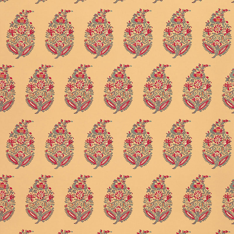 Find 5004470 Rajasthan Paisley Jewel by Schumacher Wallpaper