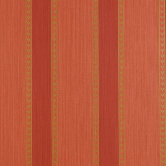 View 5004622 Lansdowne Strie Stripe Coral by Schumacher Wallpaper