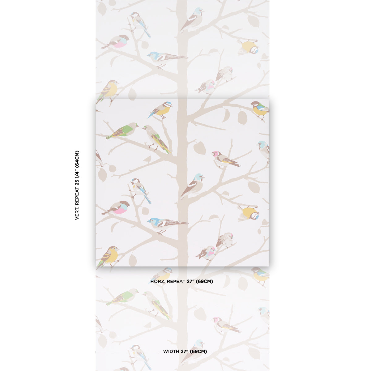 Purchase 5005033 | A-Twitter, Soft Multi - Schumacher Wallpaper