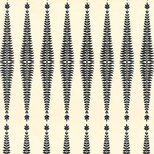 Acquire 5005070 Fern Tree Noir by Schumacher Wallpaper