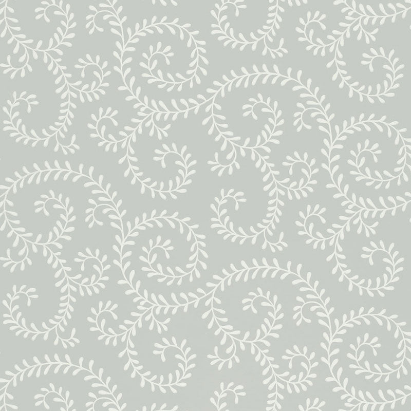 Save on 5005090 Leafy Scroll Dove by Schumacher Wallpaper