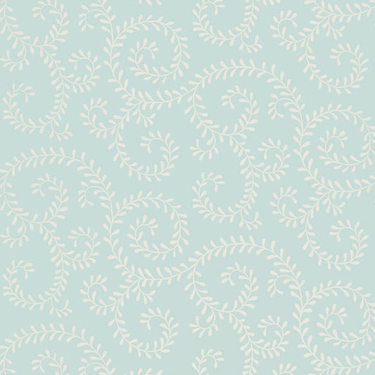 Search 5005092 Leafy Scroll Sky by Schumacher Wallpaper