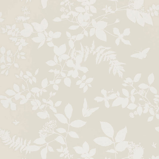 Shop 5005100 Shadow Vine Bone by Schumacher Wallpaper