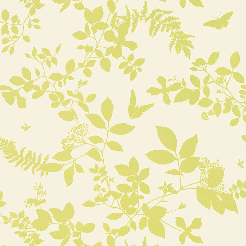 Select 5005102 Shadow Vine Chartreuse by Schumacher Wallpaper