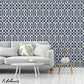 Save on 5005801 Imperial Trellis Ii Ivory   Navy by Schumacher Wallpaper
