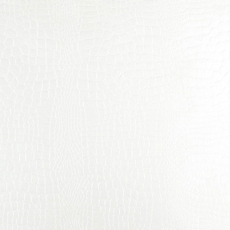 Save on 5005830 Crocodile White by Schumacher Wallpaper