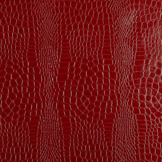 Acquire 5005831 Crocodile Crimson by Schumacher Wallpaper