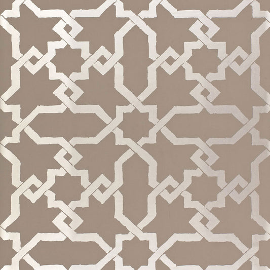 Search 5005922 Cordoba Taupe   Silver by Schumacher Wallpaper