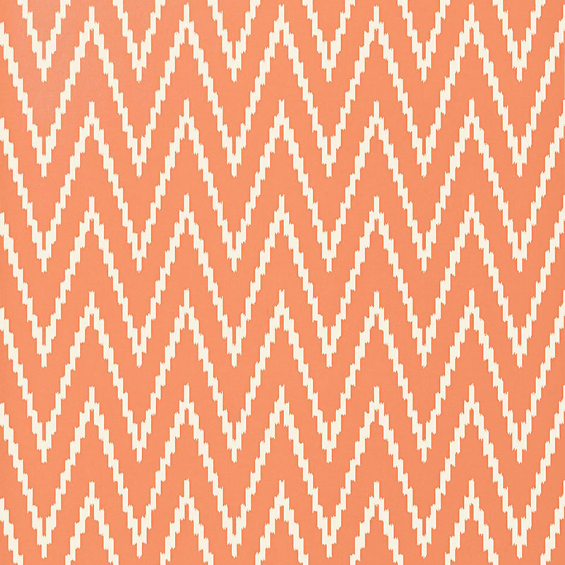 Shop 5005994 Kasari Ikat Terra Cotta by Schumacher Wallpaper