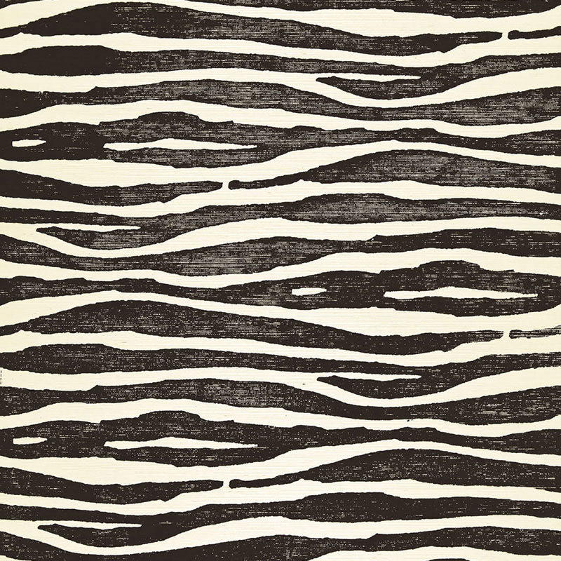 Find 5006132 Ripple Zebra by Schumacher Wallpaper
