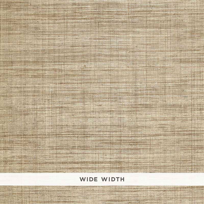 Find 5006201 Weston Raffia Weave Grey by Schumacher Wallpaper