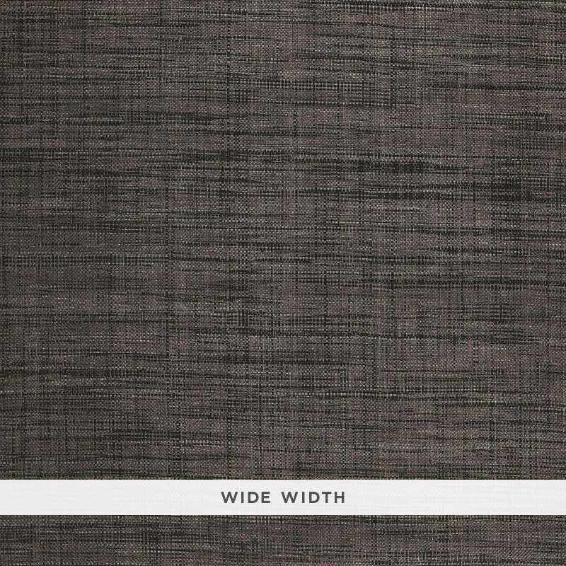 Order 5006204 Weston Raffia Weave Charcoal by Schumacher Wallpaper