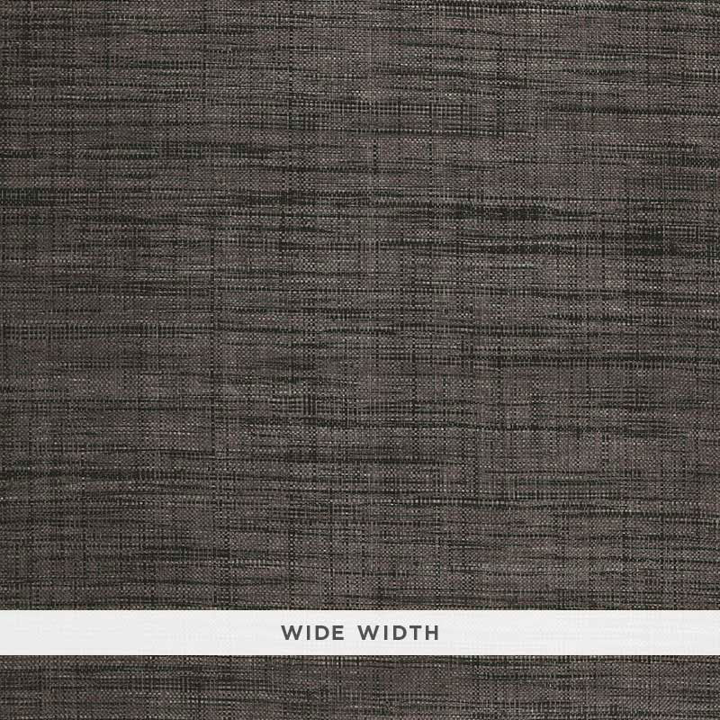 Order 5006204 Weston Raffia Weave Charcoal by Schumacher Wallpaper