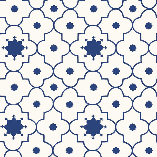 Buy  5006620 Taj Trellis Jaipur Blue by Schumacher Wallpaper