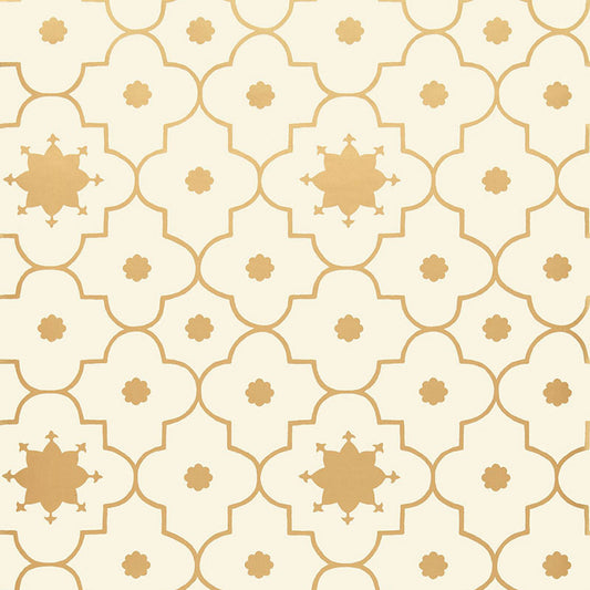 Search  5006624 Taj Trellis Burnished Gilt by Schumacher Wallpaper