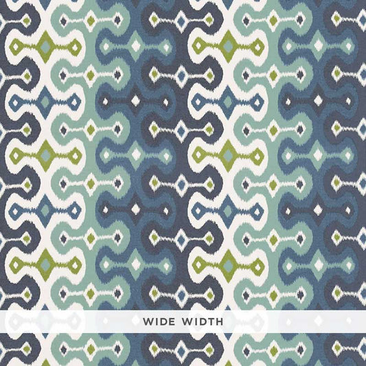 Select 5006652 Darya Ikat Sidewall Sky by Schumacher Wallpaper