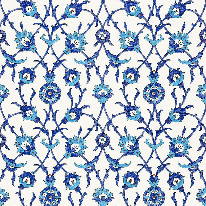 Looking for  5006700 Sultan'S Trellis Peacock by Schumacher Wallpaper