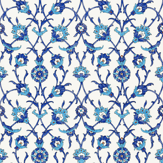 Looking for  5006700 Sultan'S Trellis Peacock by Schumacher Wallpaper