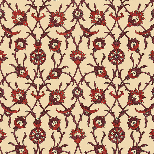 Search  5006702 Sultan'S Trellis Pomegranate by Schumacher Wallpaper