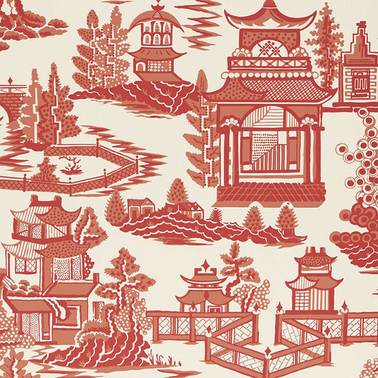 Order 5006910 Nanjing Coral by Schumacher Wallpaper