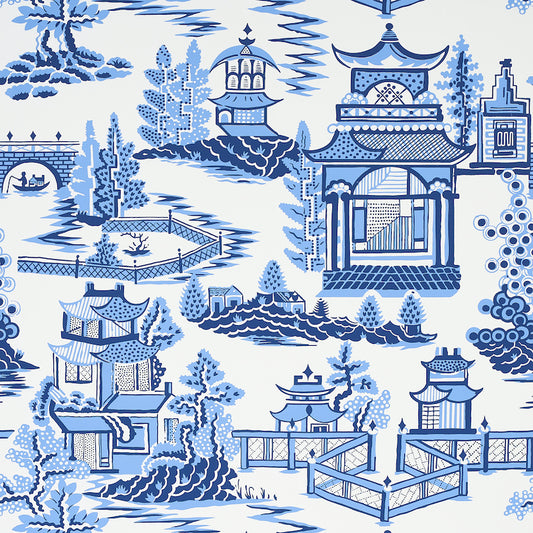 Save on 5006911 Nanjing Porcelain by Schumacher Wallpaper