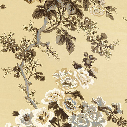 Select 5006921 Pyne Hollyhock Tobacco by Schumacher Wallpaper