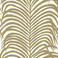 Acquire  5006930 Zebra Palm Khaki by Schumacher Wallpaper
