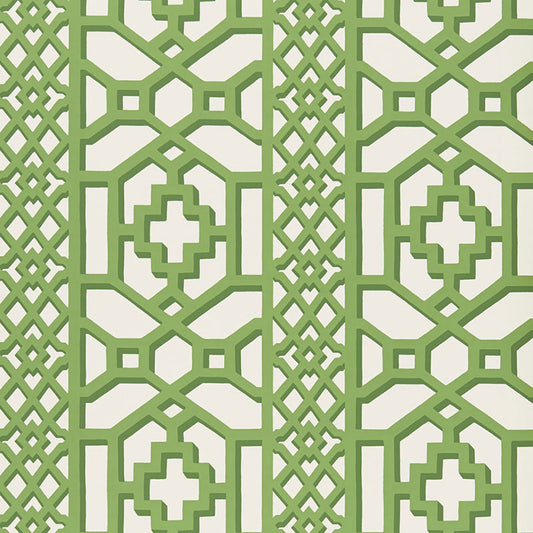Acquire  5006941 Zanzibar Trellis Jade by Schumacher Wallpaper