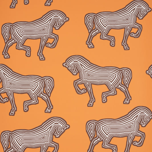Save on 5007091 Faubourg Orange by Schumacher Wallpaper