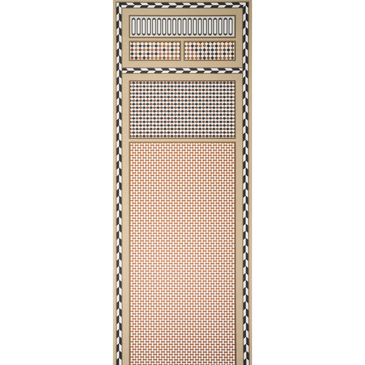 View 5007100 Robinchon Panel A Brown by Schumacher Wallpaper