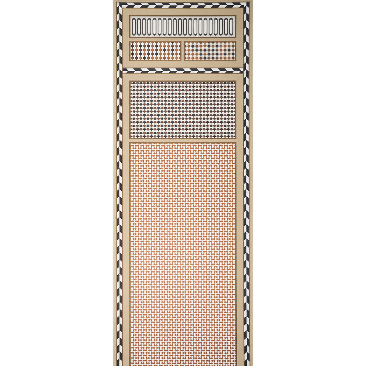 View 5007100 Robinchon Panel A Brown by Schumacher Wallpaper