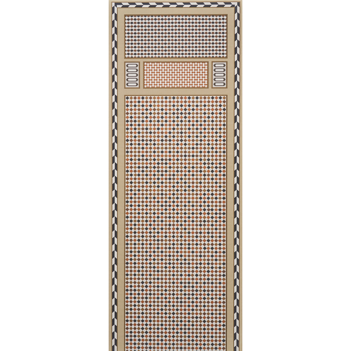 View 5007110 Robinchon Panel B Brown by Schumacher Wallpaper