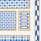 Buy 5007111 Robinchon Panel B Blue by Schumacher Wallpaper