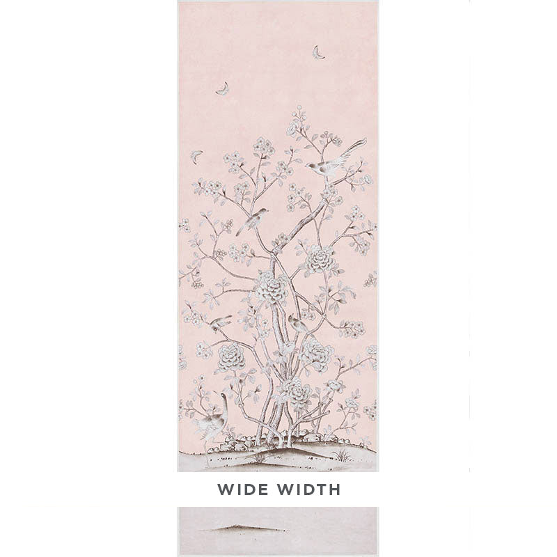 View 5007121 Chinois Palais Blush Conch by Schumacher Wallpaper