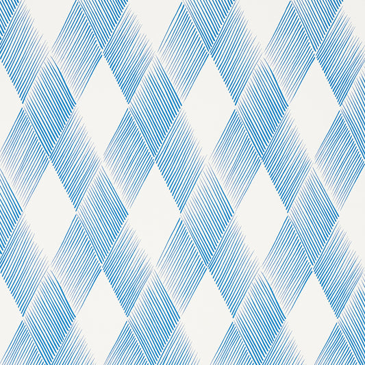 Shop 5007132 Fetlock Blue by Schumacher Wallpaper