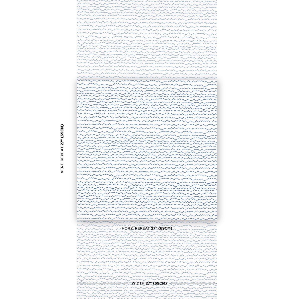 Purchase 5007462 | Waves, Blue - Schumacher Wallpaper