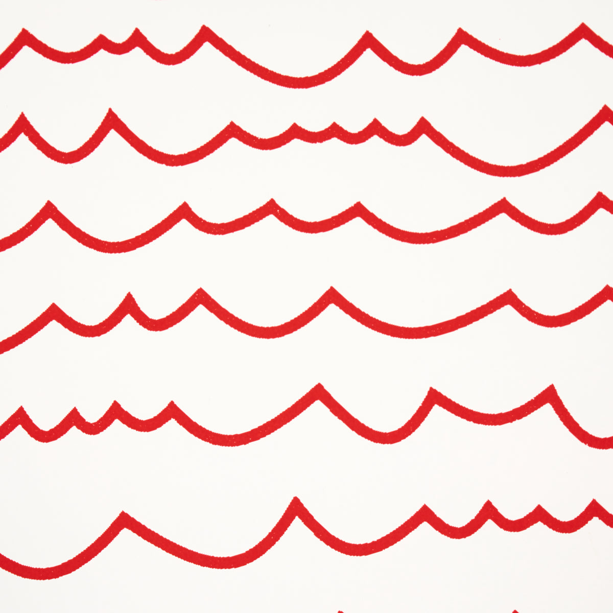 Purchase 5007463 | Waves, Red - Schumacher Wallpaper