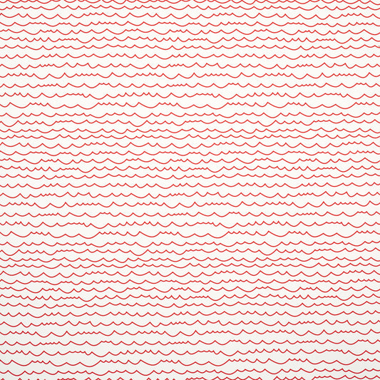 Purchase 5007463 | Waves, Red - Schumacher Wallpaper
