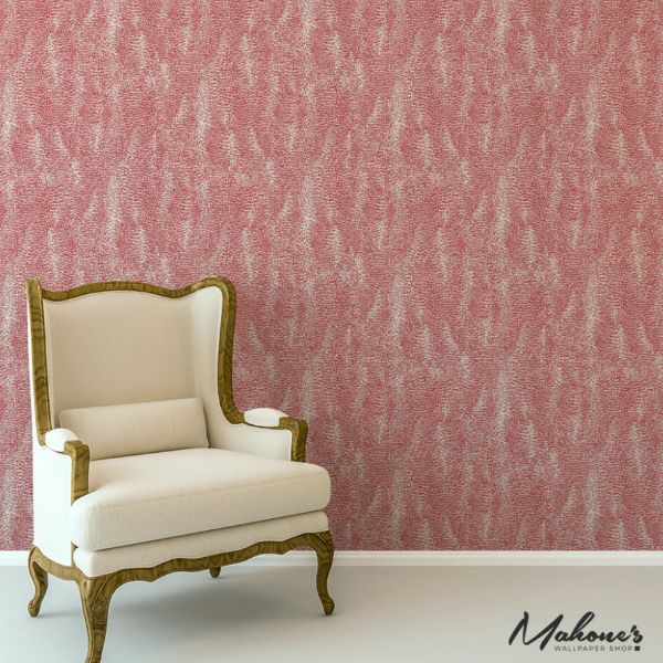 Find 5007572 Drizzle Rouge by Schumacher Wallpaper